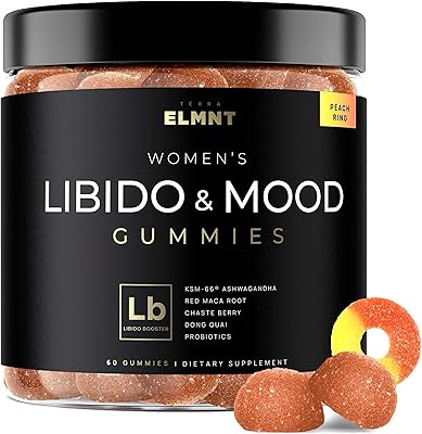 4,050mg Libido Booster for Women KSM-66 Ashwagandha Gummies w. 30x Strength Red Maca Root - Strongest Female Libido Mood Booster  Hormone Balance for Women Cortisol Reducer & Stress Relief Gummy