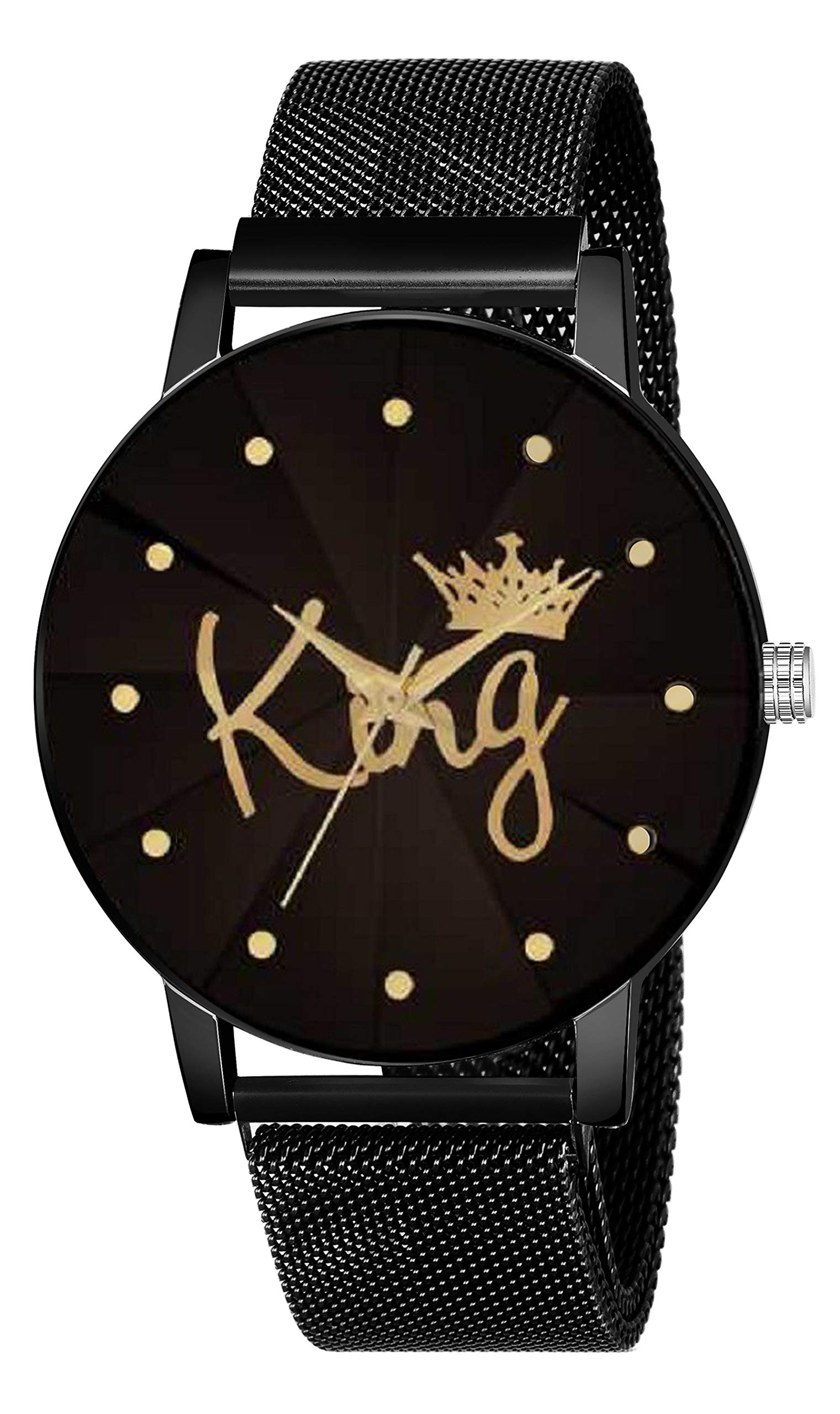 KIARVI GALLERY Casual Analogue Mens Watch(Black Dial Black Colored Strap)-KG-A02 (B08GJXYHZW) Amazon Price History, Amazon Price Tracker