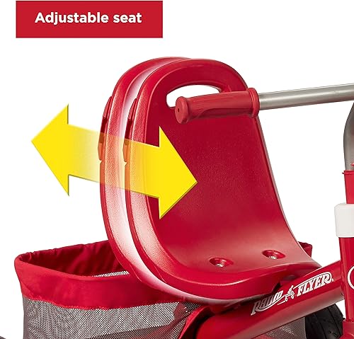 Miniatura 5 de Radio Flyer Ultimate All-Terrain Stroll N Trike triciclo para niños y niños bicicleta roja para niños pequeños para edades de 9 meses a 5 años