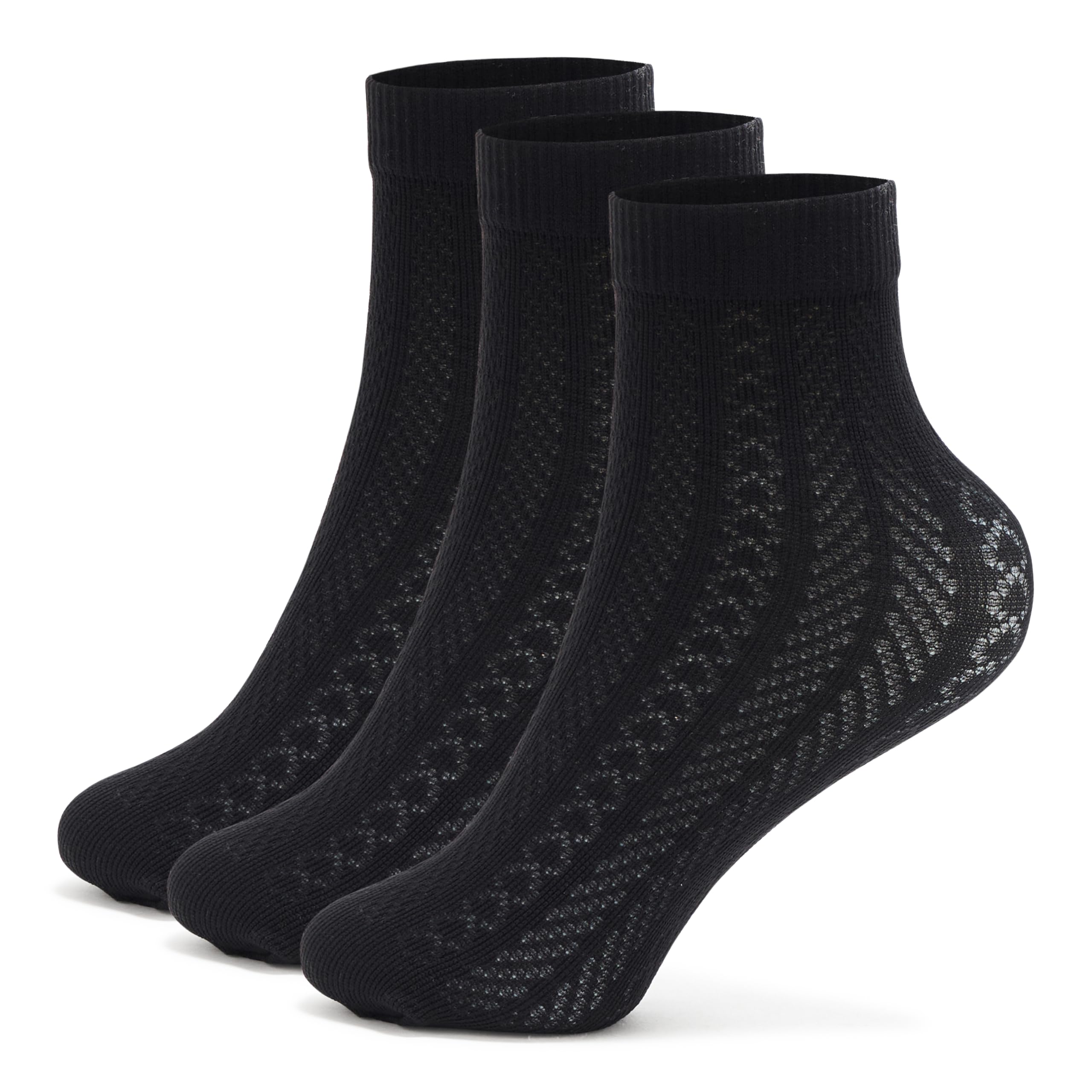 Pretty Polly Textured Sheer Socks NPAYQ5 Black