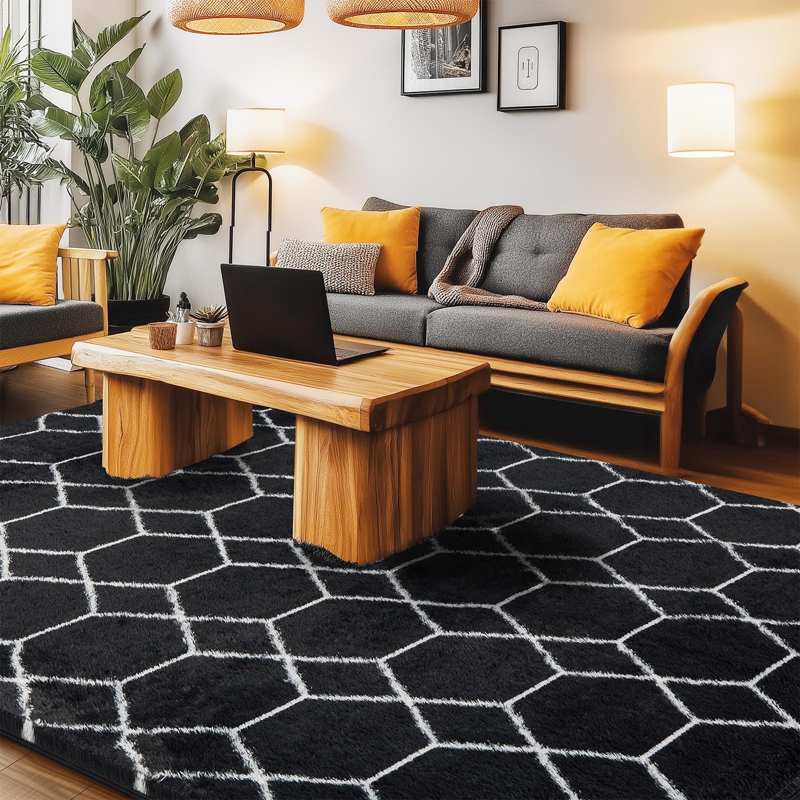 Amazon.com: Area Rug for Living Room Bedroom, 4X5.9 Feet Soft