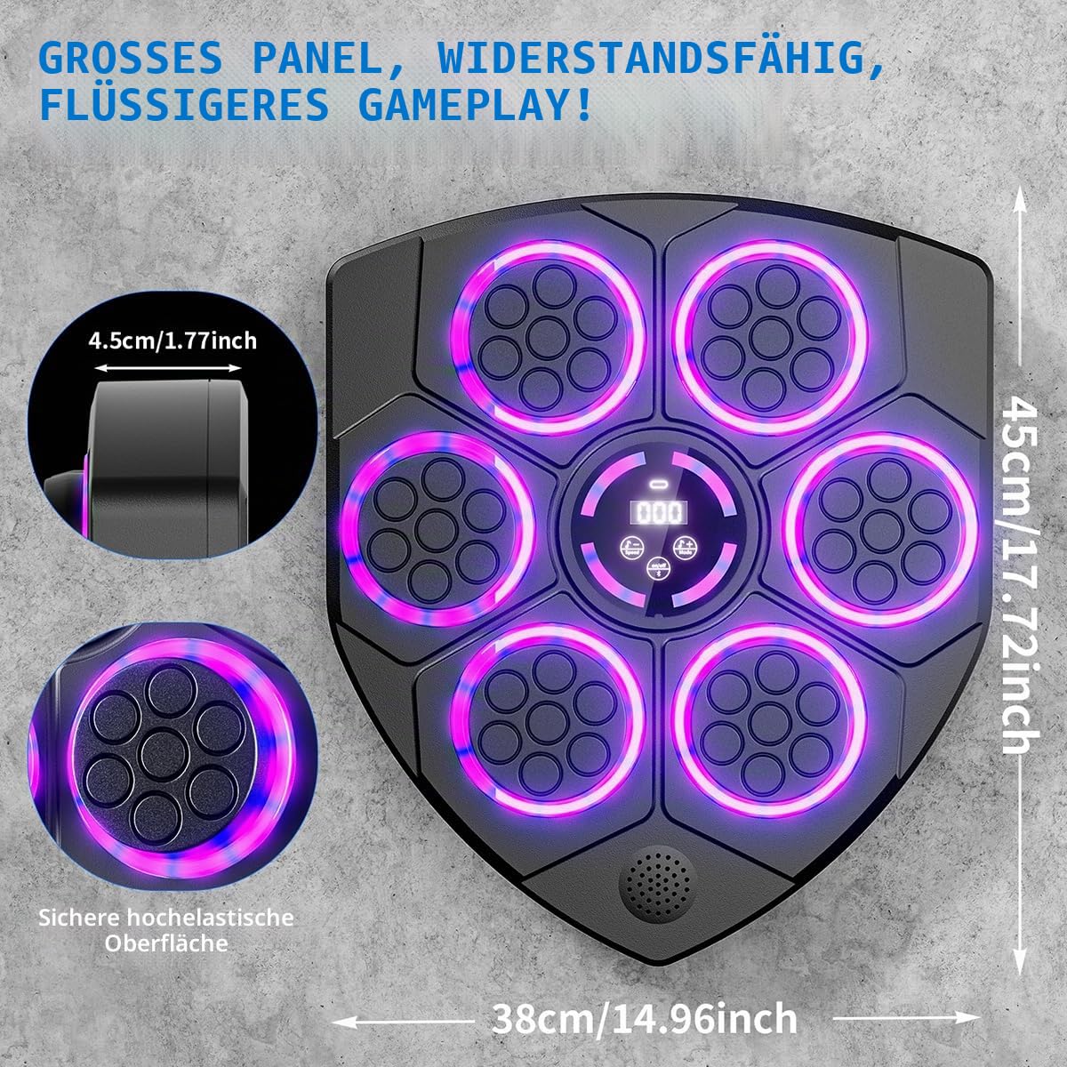 Music Boxsack Boxing Machine Mit Boxhandschuhe SportgeräTe füR Kinder Erwachsene Boxen Sport FitnessgeräTe füR Zuhause