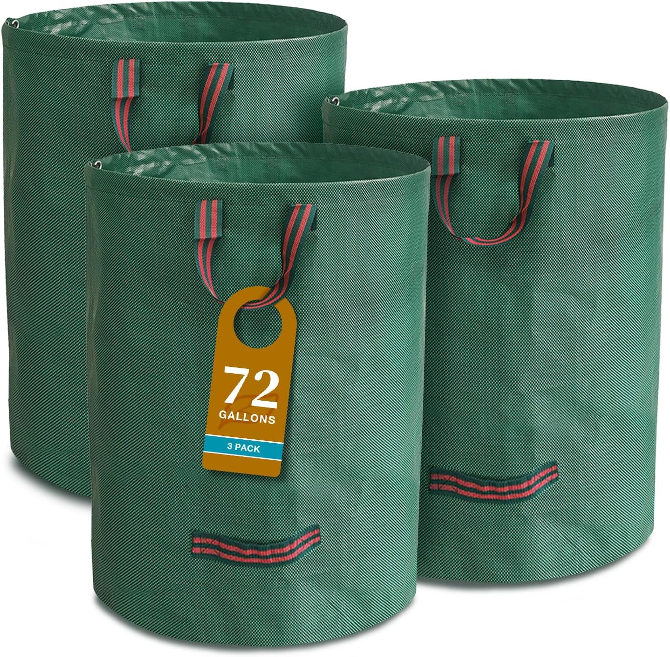 koity 3pack 72 Gallons Reusable Garden Waste Bags with
