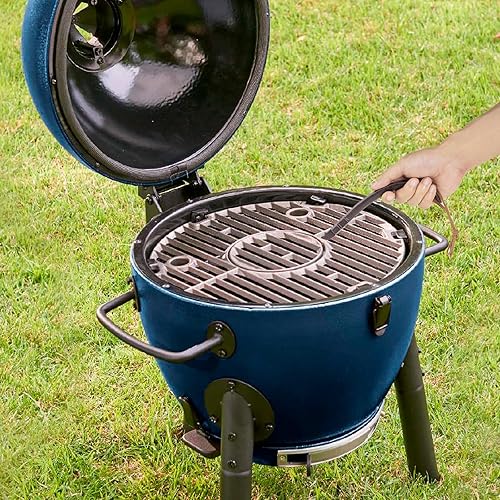 Miniatura 6 de Agarrador elevador para parrilla de parrilla, herramienta de mango elevador de rejilla de cocina, para la mayoría de parrillas de hierro fundido de