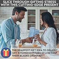 Vista 8 de Rolling Knife Sharpener with Leather Strop and 15, 17, 20 & 22 Degree Angles - Knife Sharpener Kit - Roller Knife Sharpening System with Stand, Brown