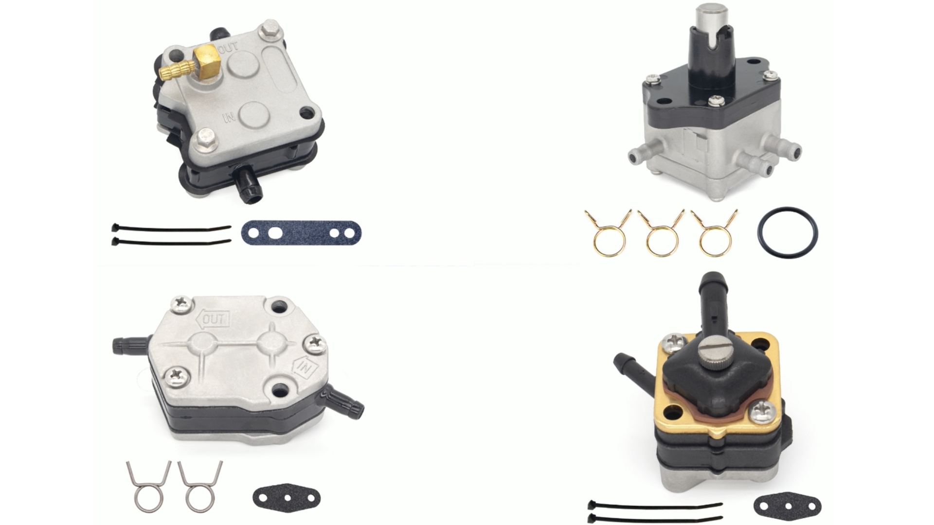 Amazon.com: QuickMarine 16700ZV5003 Fuel Pump with Clips and O