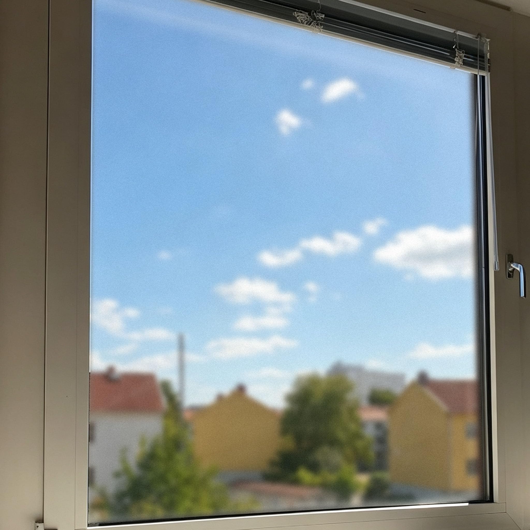 Matowa Folia Okienna 30 x 600 cm Kontrola Ciepła Blokada UV Folia Okienna Matowa ... Z Powłoką Anty-Fog, Antystatyczną I Bez Kleju Do Domu, Łazienek, Kuchni I Biur, Czysty mat
