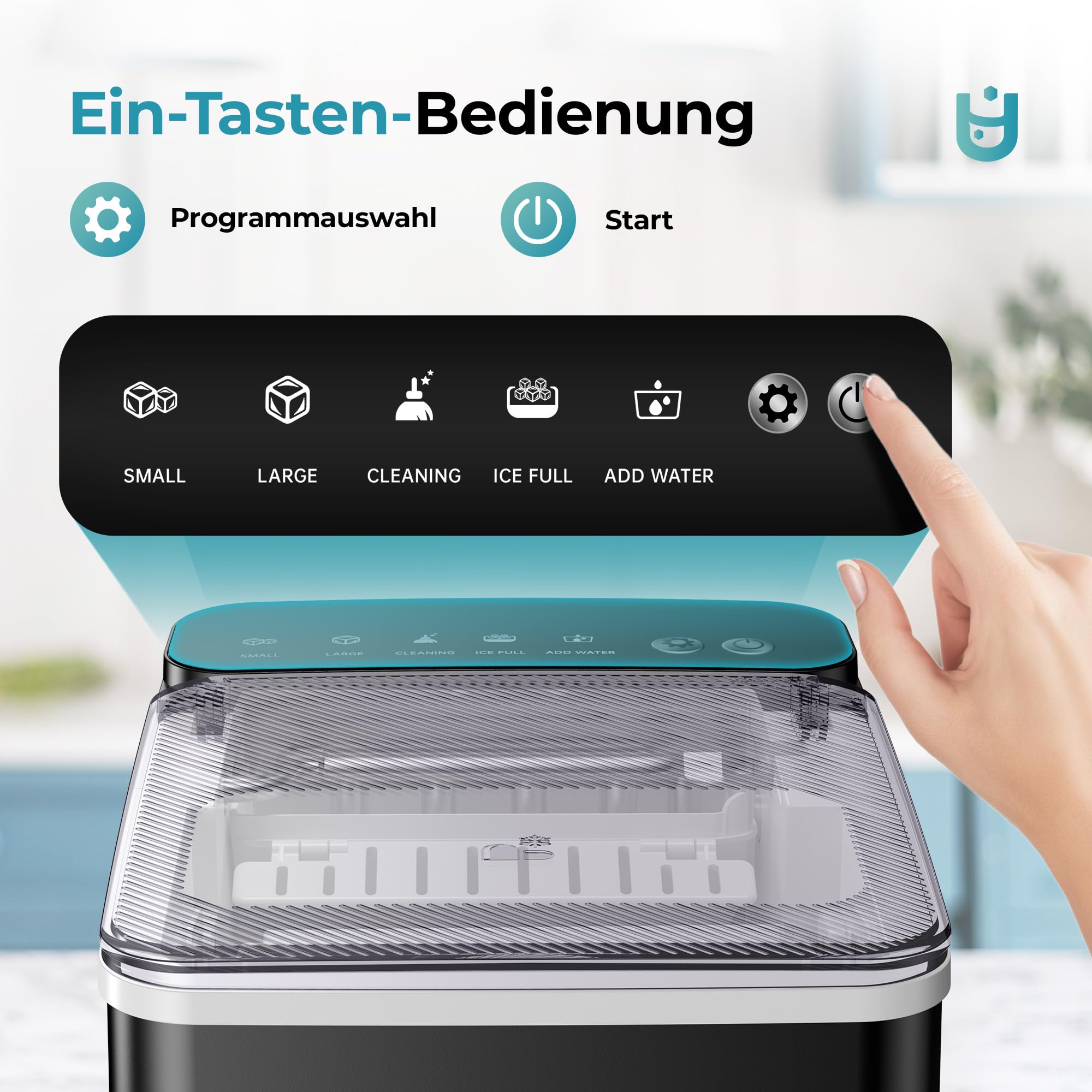 Euhomy Eiswürfelmaschine – Bild 2