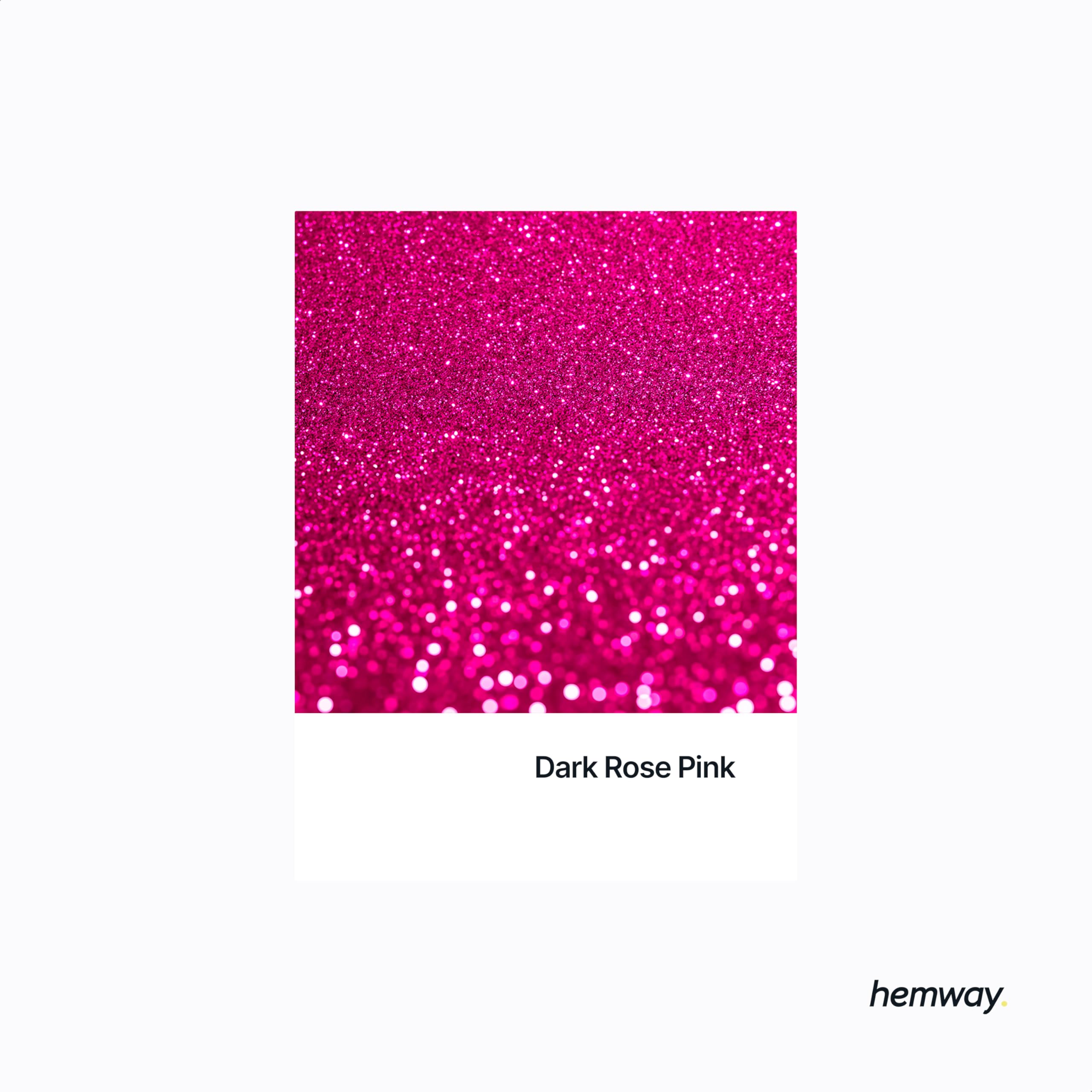 Hemway Ultra Sparkle Glitter Dark Rose Pink 100g - Image 2