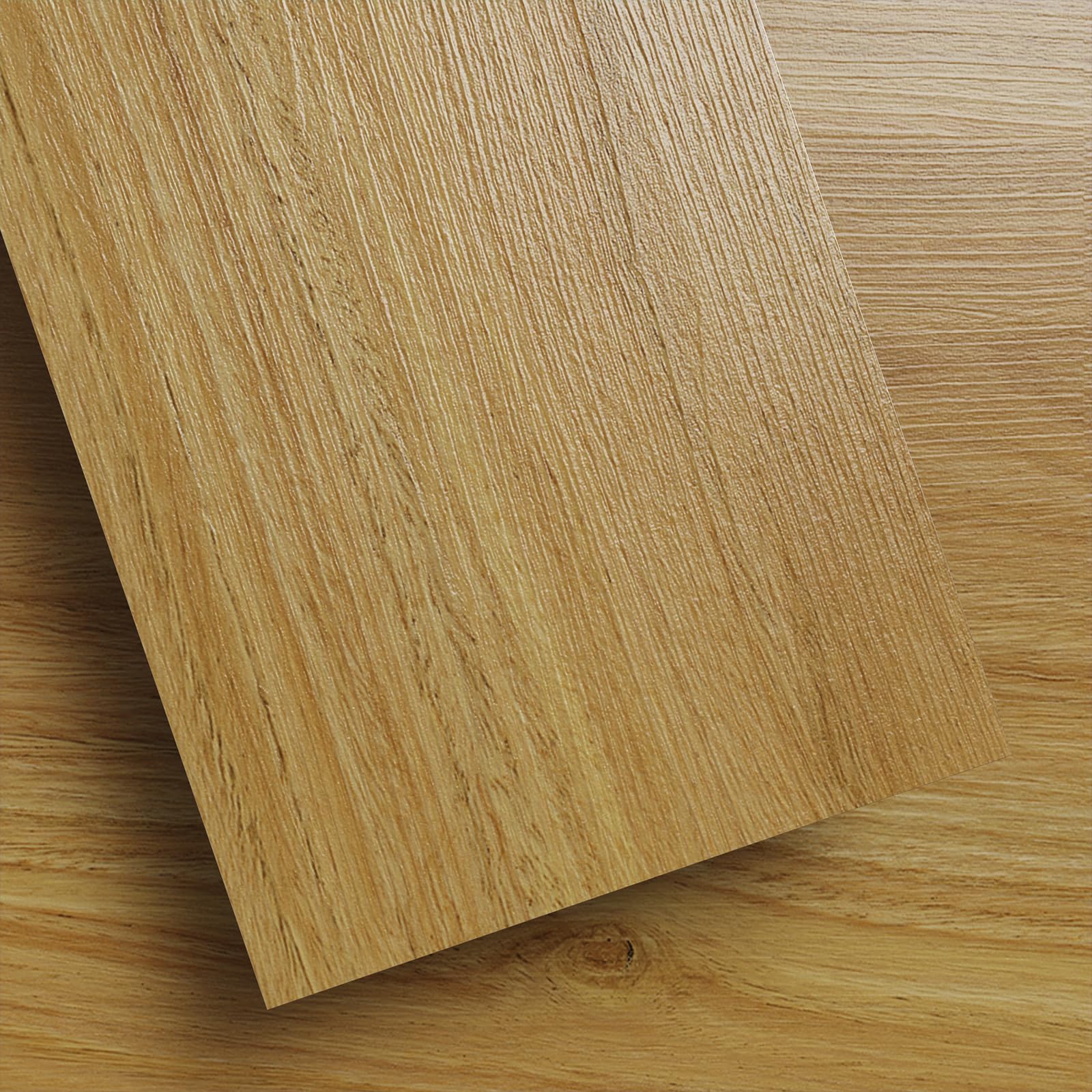 Vinyl Flooring - Lino Flooring,Peel and Stick Floor Tiles Self Adhesive Vinyl Flooring,2.0mm 15cm×15cm 1 Piece Enviornmentally Friendly for Kitchen Bathroom Office (Classic Oak Sample)