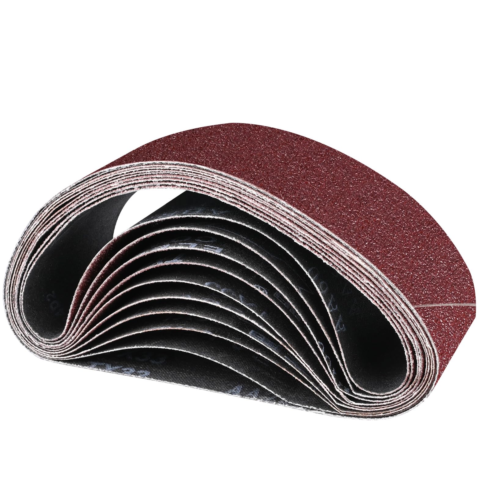 STEBRUAM 10 Stück schleifband 65X410 Körnung 60/80/100/120/240