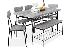 Best Choice Products 6-Piece 55in Modern Dining Set