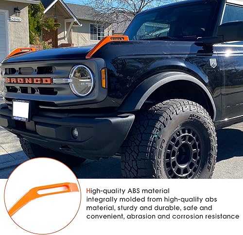 Miniatura 7 de Cubierta de visión de sendero para capó del motor, cubierta de bisagra, manijas de liberación lateral, accesorios exteriores para Ford Bronco,