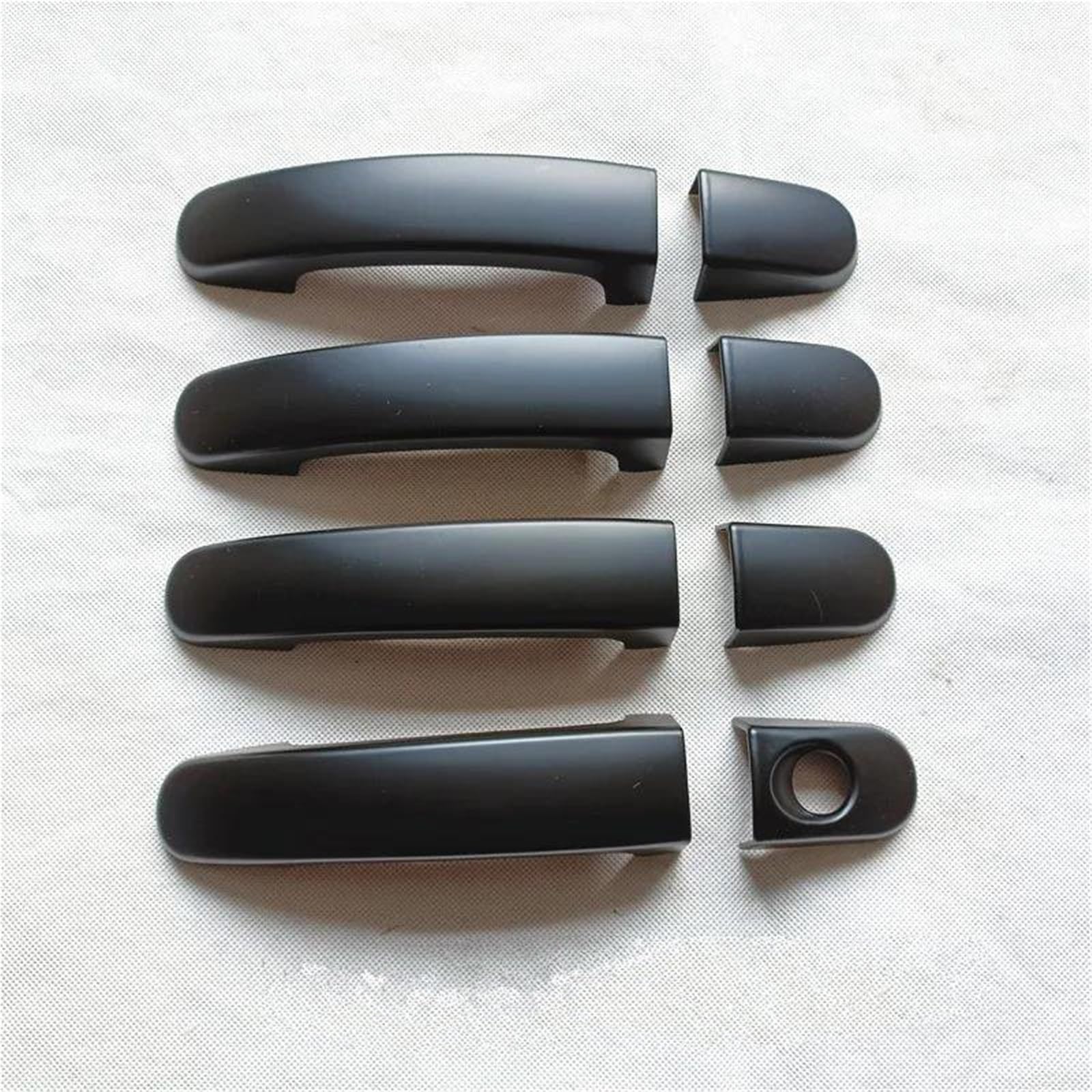 JTWMTY for Ford for Ranger T6 2011 2013-2021 Car Door Handle Cover Trim Plastic Imitation Carbon Fiber Accessories(Style 1)