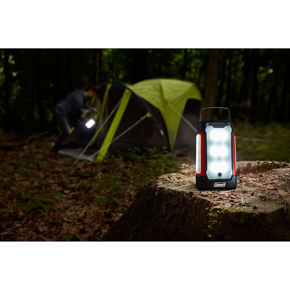 ライト/ランタン Coleman - Coleman QUAD Malti-Panel Amazon.com: Coleman Multi-Panel Rechargeable LED Lantern
