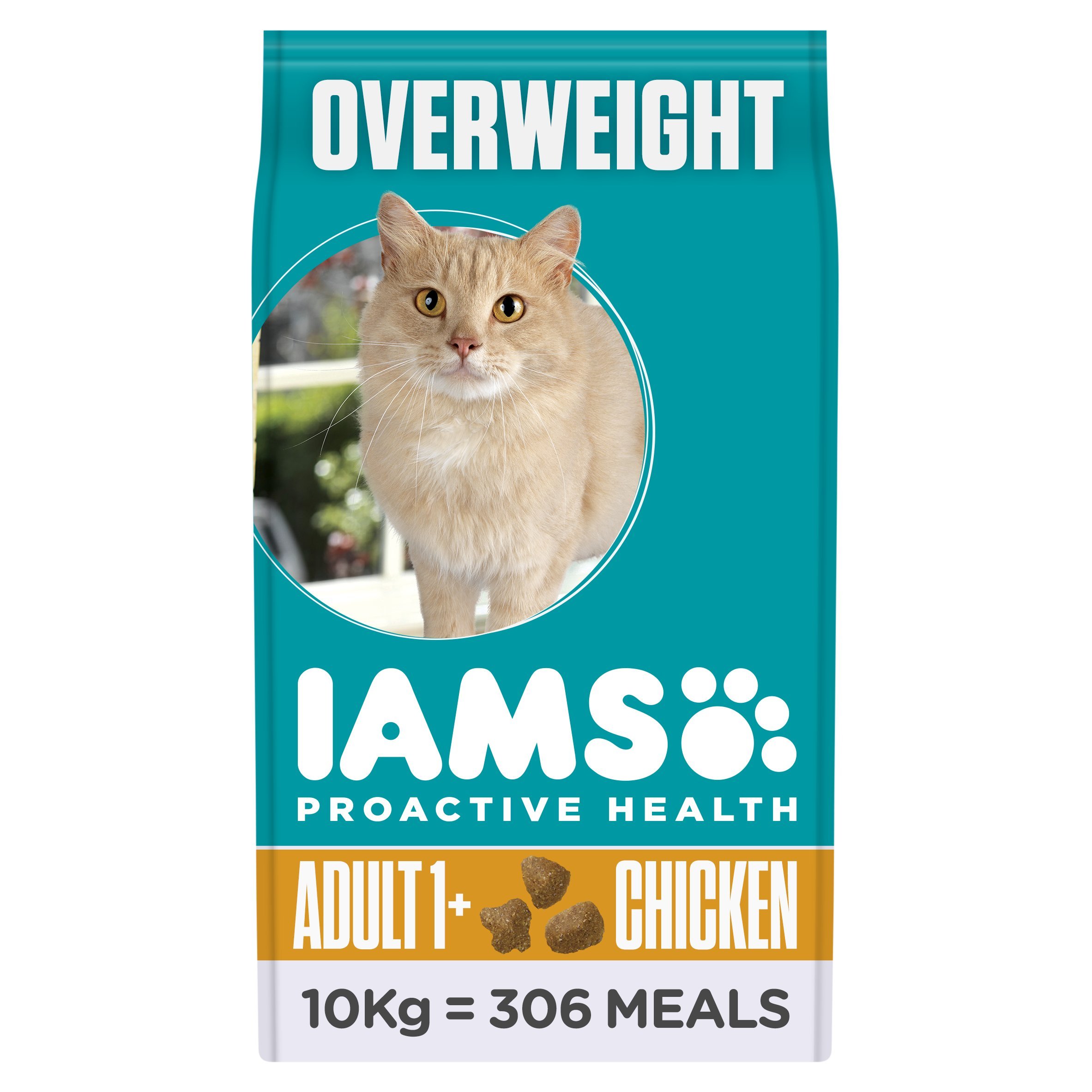 IAMS Proactive Health Croquettes complètes et équilibrées avec Poulet pour Chat stérilisé et surpoids 10 kg