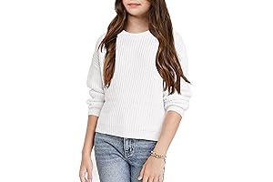 Girls Chunky Knit Turtleneck Cable Sweater