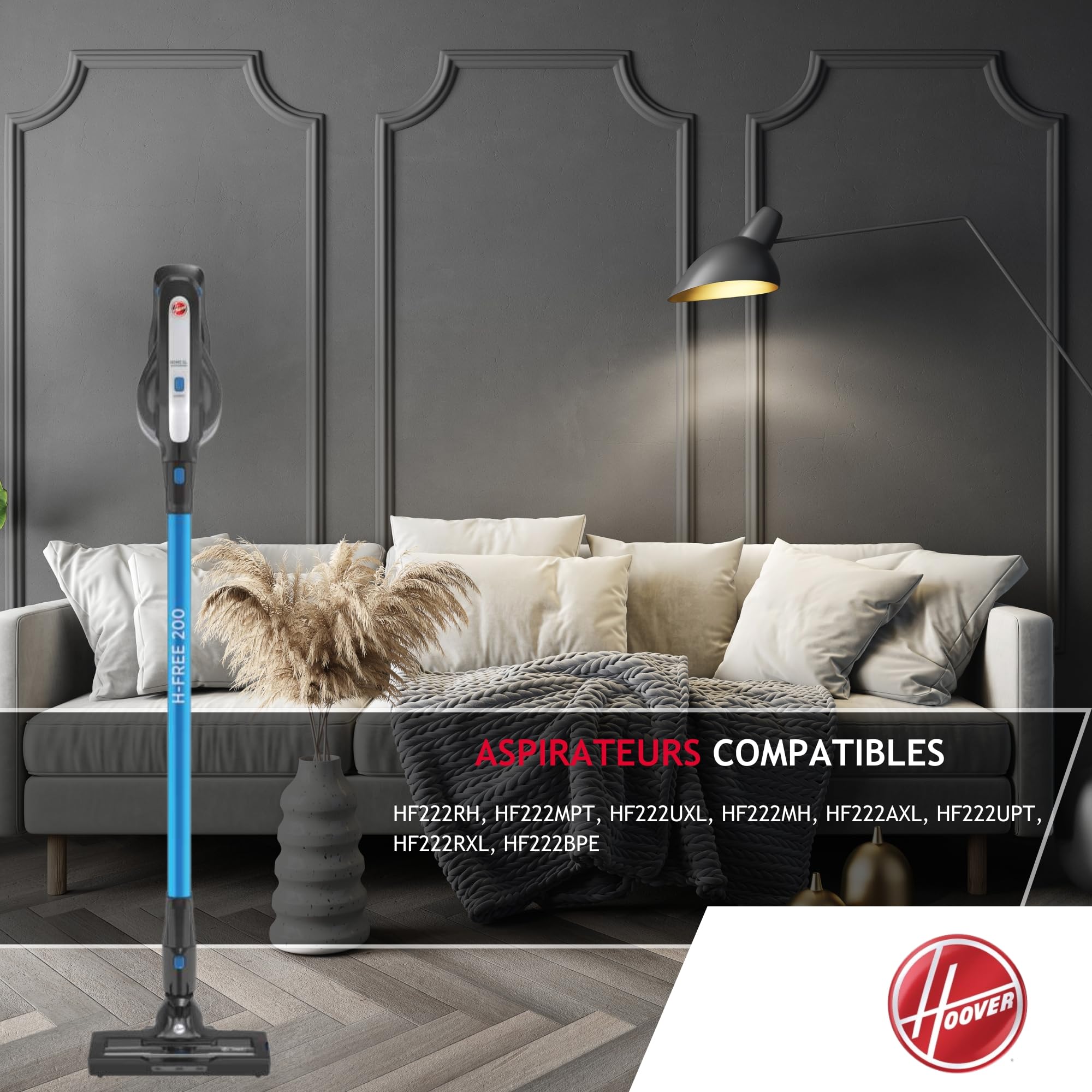Hoover B021 Batterie Lithium d’Origine pour H-Free 200, Rechargeable, Noir