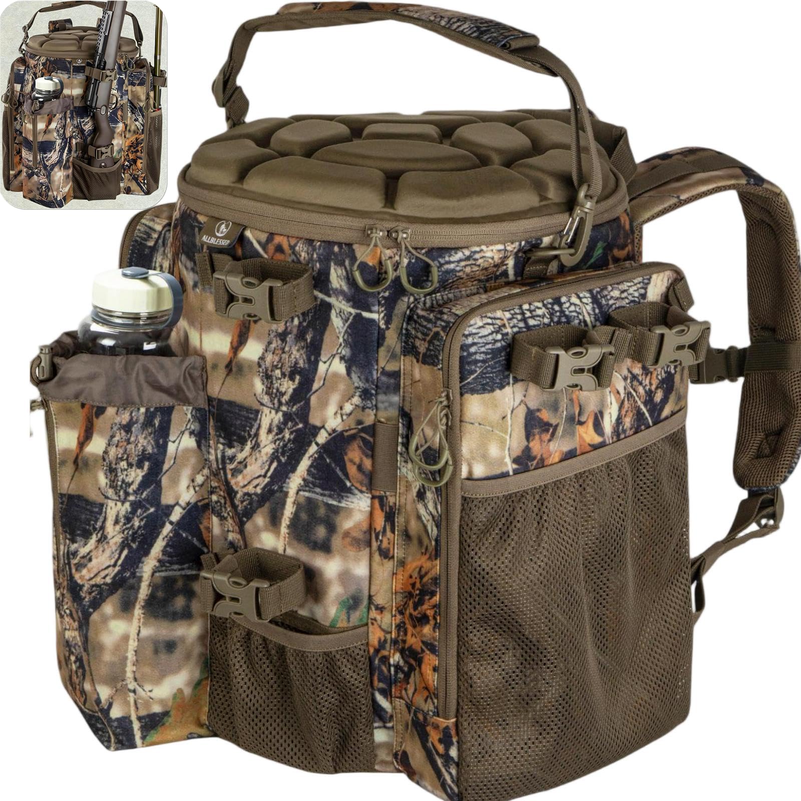 Hunting Bucket Backpack - Seat & 5-Gallon Carrier -9