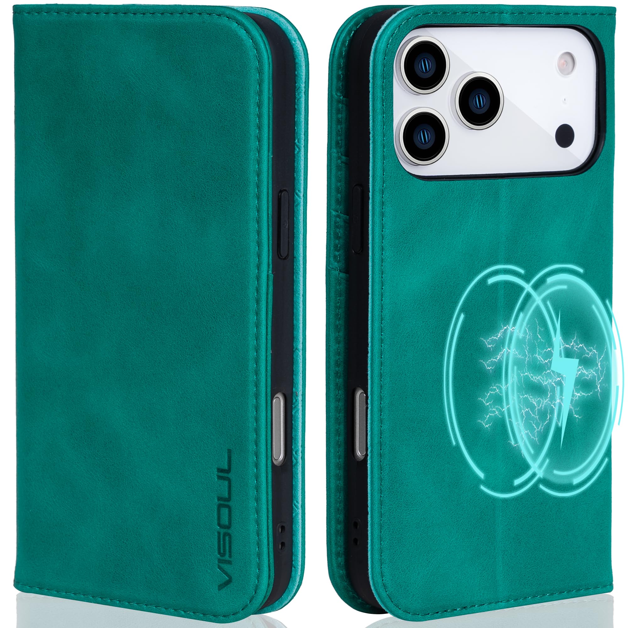 Amazon.com: VISOUL Wallet Case for iPhone 17 Pro Max, Genuine