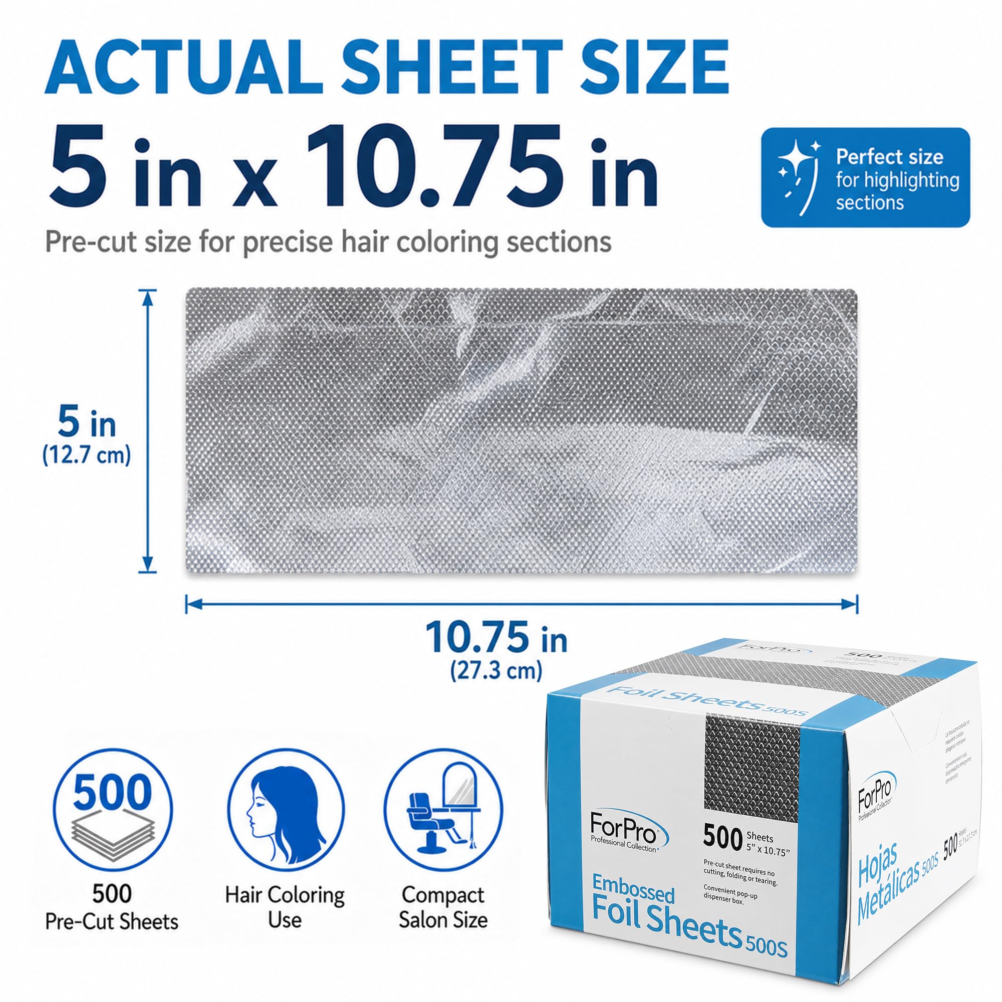 Amazon.com : ForPro Professional Embossed Pop-Up Hair Foil Sheets