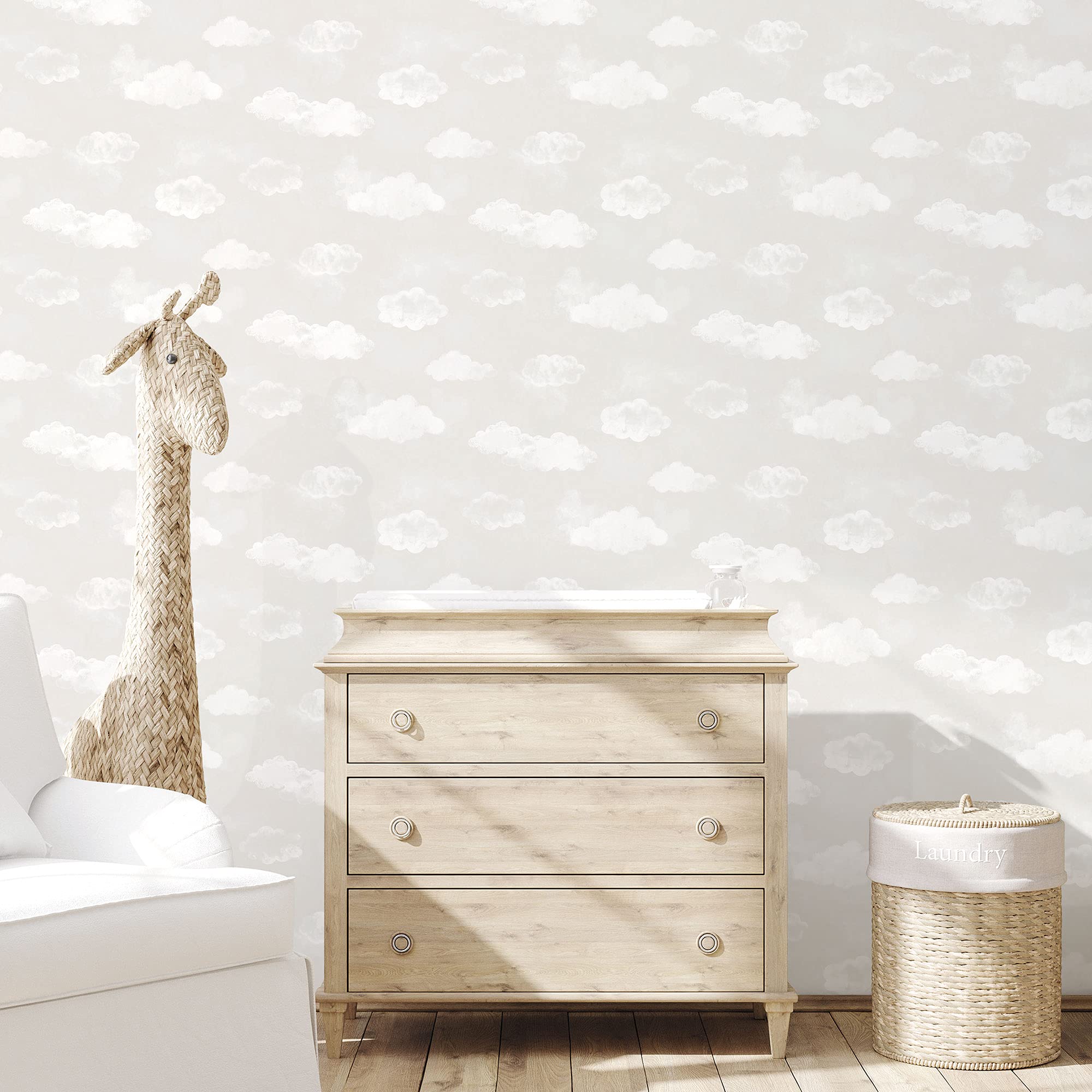Galerie Kids Wallpaper Silver Grey G78357 - Silver