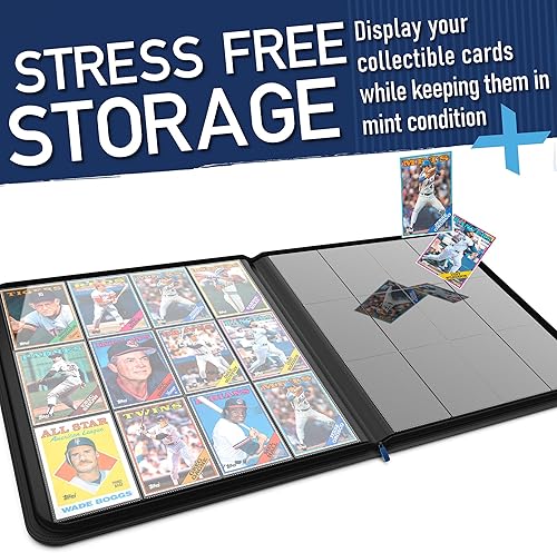 Miniatura 5 de Carpeta TCG negra de alta calidad, 12 bolsillos por página, 20 páginas de doble cara, 480 bolsillos laterales para tarjetas intercambiables, protege