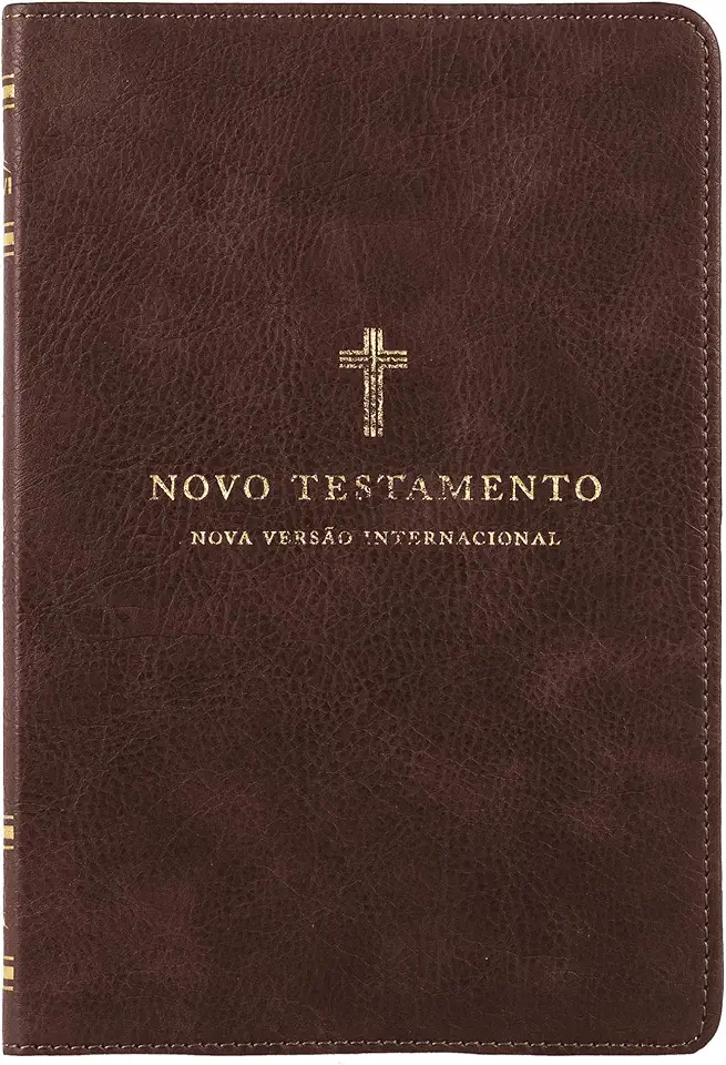 Novo Testamento NVI, Capa luxo, Cruz Marrom, Leitura Perfeita