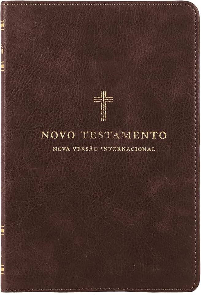 Novo Testamento NVI, Capa luxo, Cruz Marrom, Leitura Perfeita