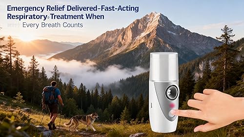 Miniatura 7 de Máquina nebulizadora para veterinarios, portátil de mano 2026 de malla, inhalador de vapor de niebla fría, viaje o uso diario en el hogar,
