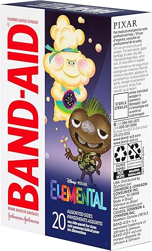 Miniatura 146 de Band-Aid Vendajes adhesivos de marca para cortes y rasguños menores, cuidado de heridas con personajes de princesas de Disney, vendajes divertidos