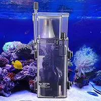 AQQA Escumadeira de proteína de aquário para tanque de peixes de água salgada Nano Surface Skimmer Filter Pump 79GPH Ultra Silencioso para tanque de 50-80 galões