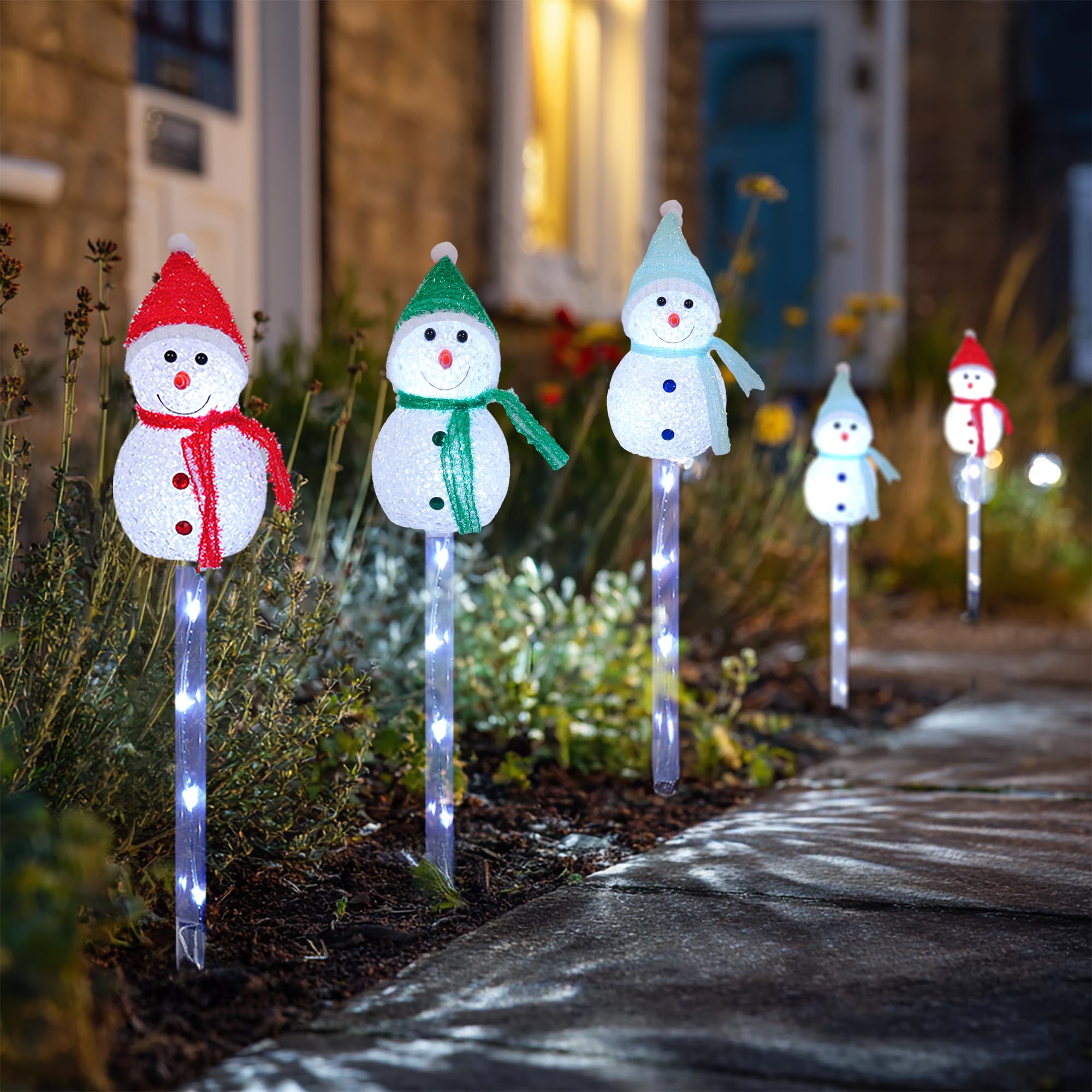 Amazon.com : Dazzle Bright Solar Christmas Pathway Lights Outdoor