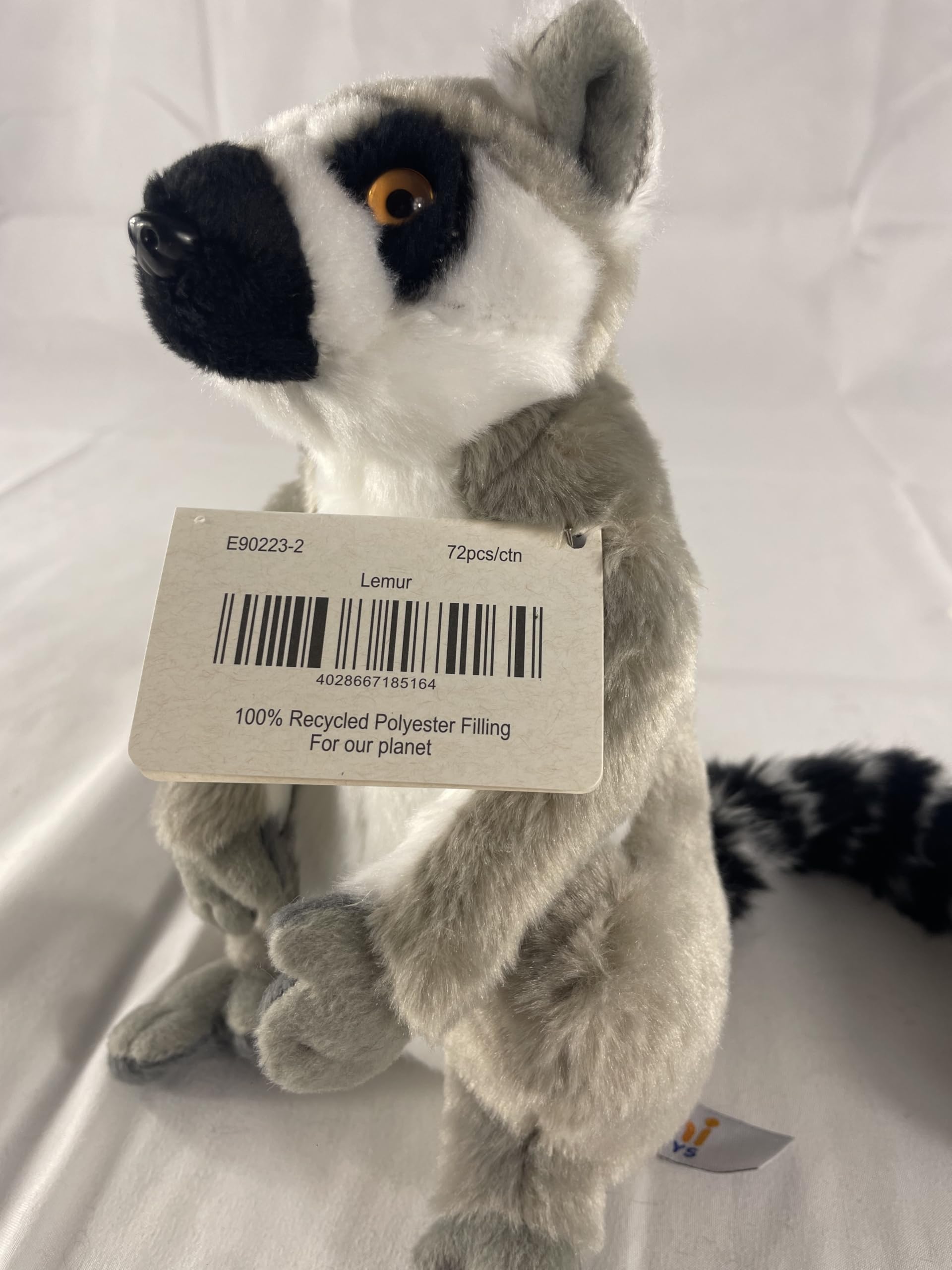 Kuscheltier Katta-Lemur Aus Plüsch – 20 Cm Groß, Weich, Waschbar, Perfekt Für Kinder & Tierfans