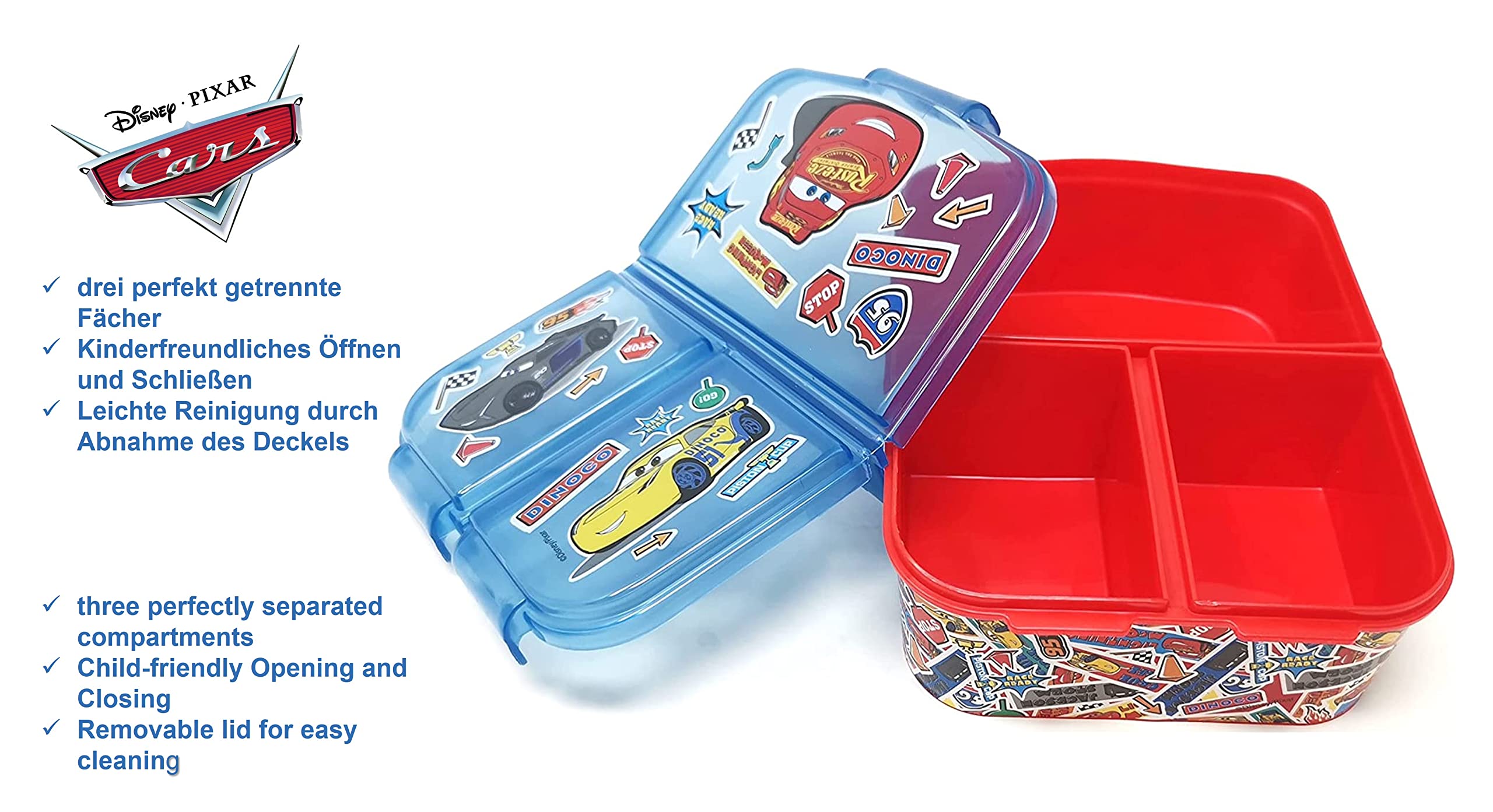 Theonoi Set Cars Lightning McQueen - Mochila escolar con efecto 3D, mochila escolar, bolsa escolar, mochila deportiva, guardería, mochila ligera para niños pequeños, Kindergarten