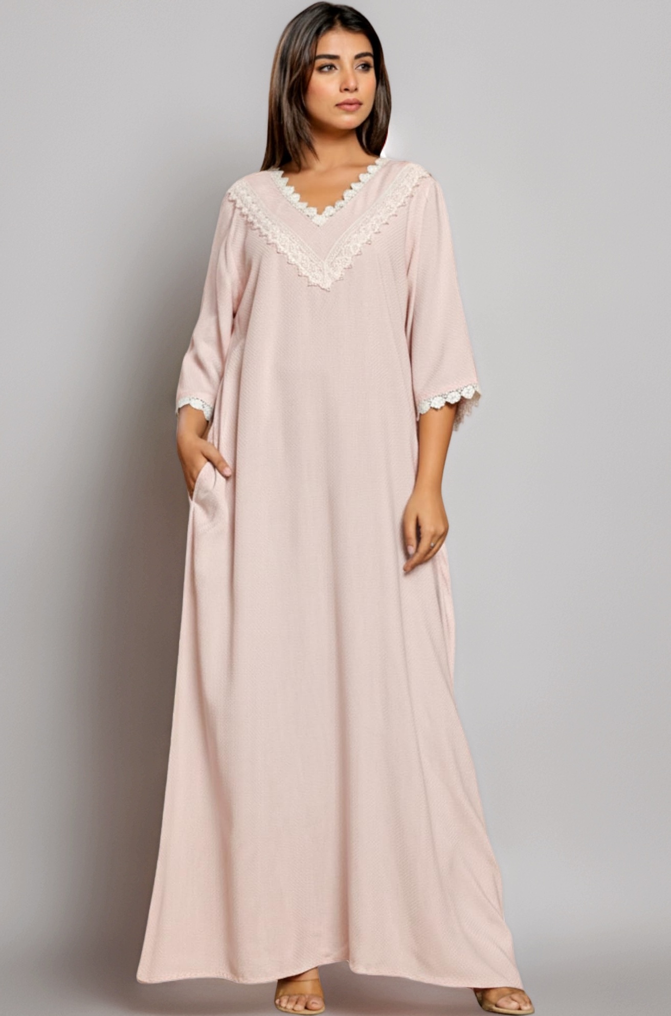 Viscose Nighty for Women — Embroidered & Printed Stylish Night Gown, Comfortable Sleepwear Long Nightwear, Maxi
