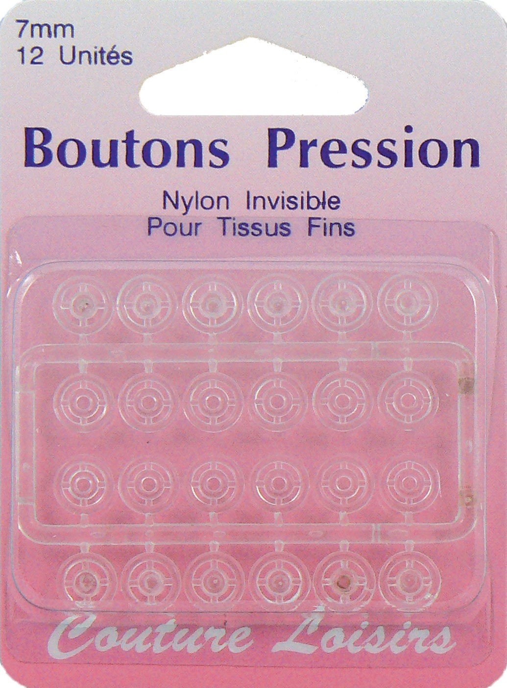 Hemline Snap Fasteners - 7mm Invisible H422