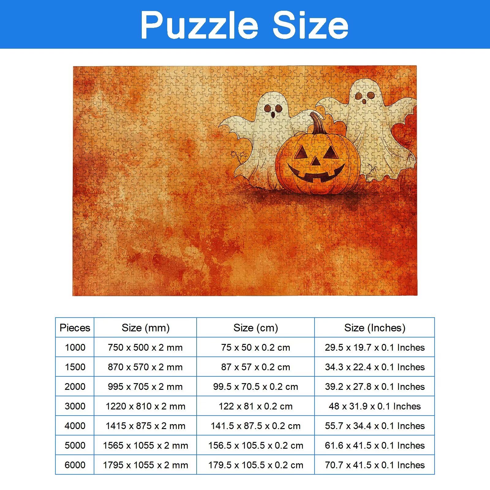 Puzzle 1500 sztuk Halloween, lewa łamigłówka 1500 sztuk sztuki dla dorosłych i dzieci, rozmiar: 87 x 57 cm, drewniane puzzle dla dorosłych z wykwintnym pudełkiem do pakowania, pomysł na prezent dla