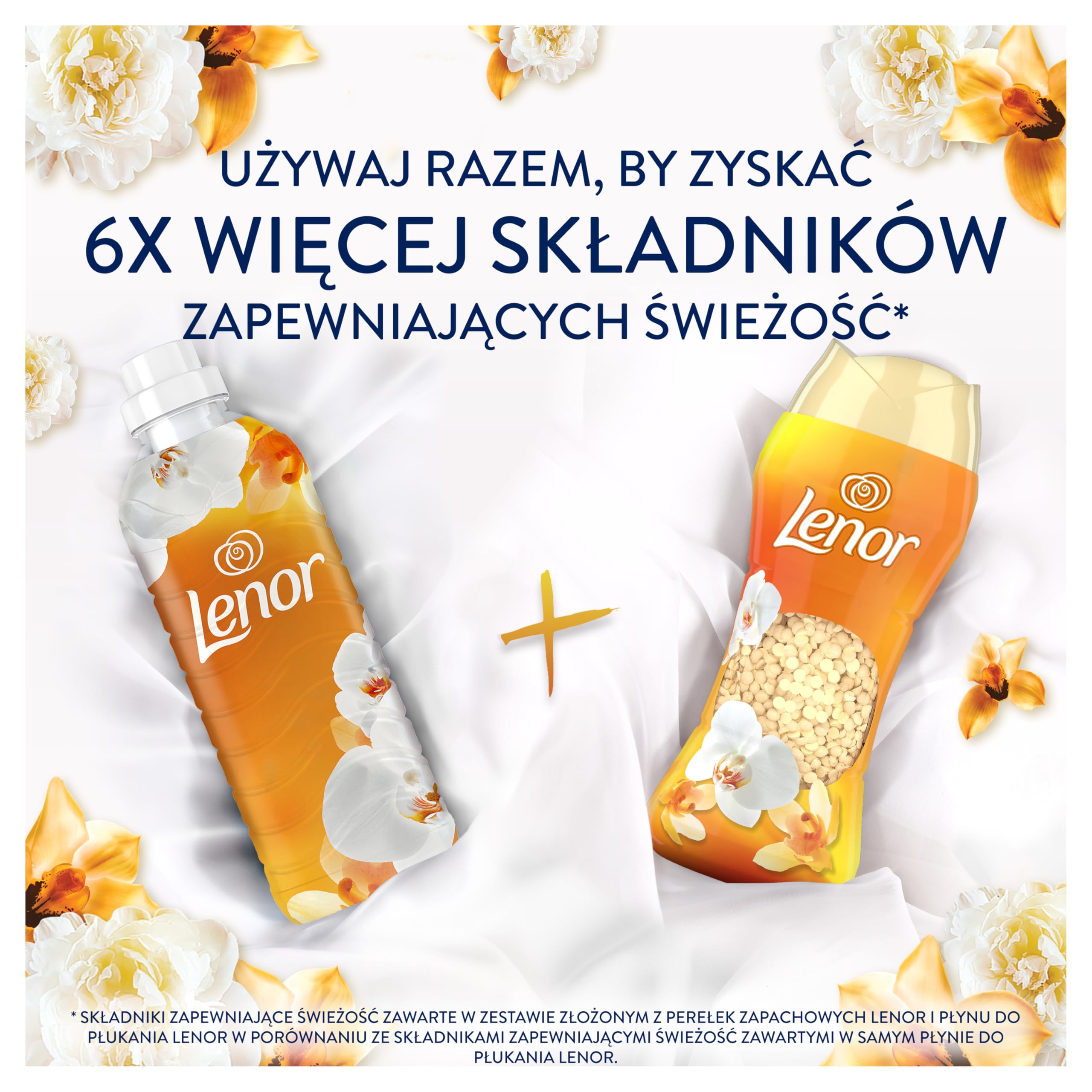 Lenor Perfumowane perełki zapachowe do prania 6x495g, Gold Orchid & Vanilla