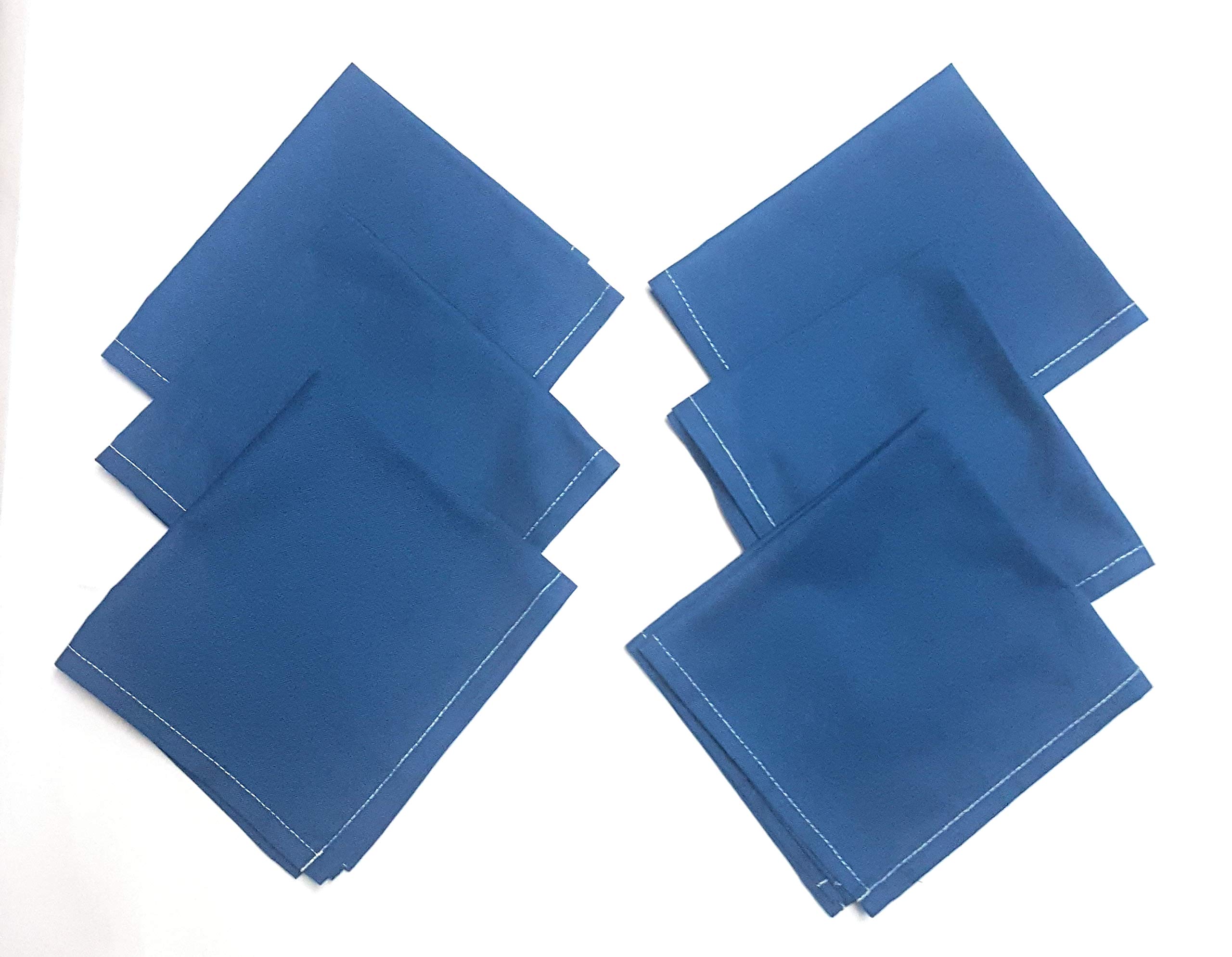 AMIRTHAMIL Assorted Kitchen Napkins Set of 6 FACE Towels Lunch Towels Multipurpose Towels 35CM X30CM