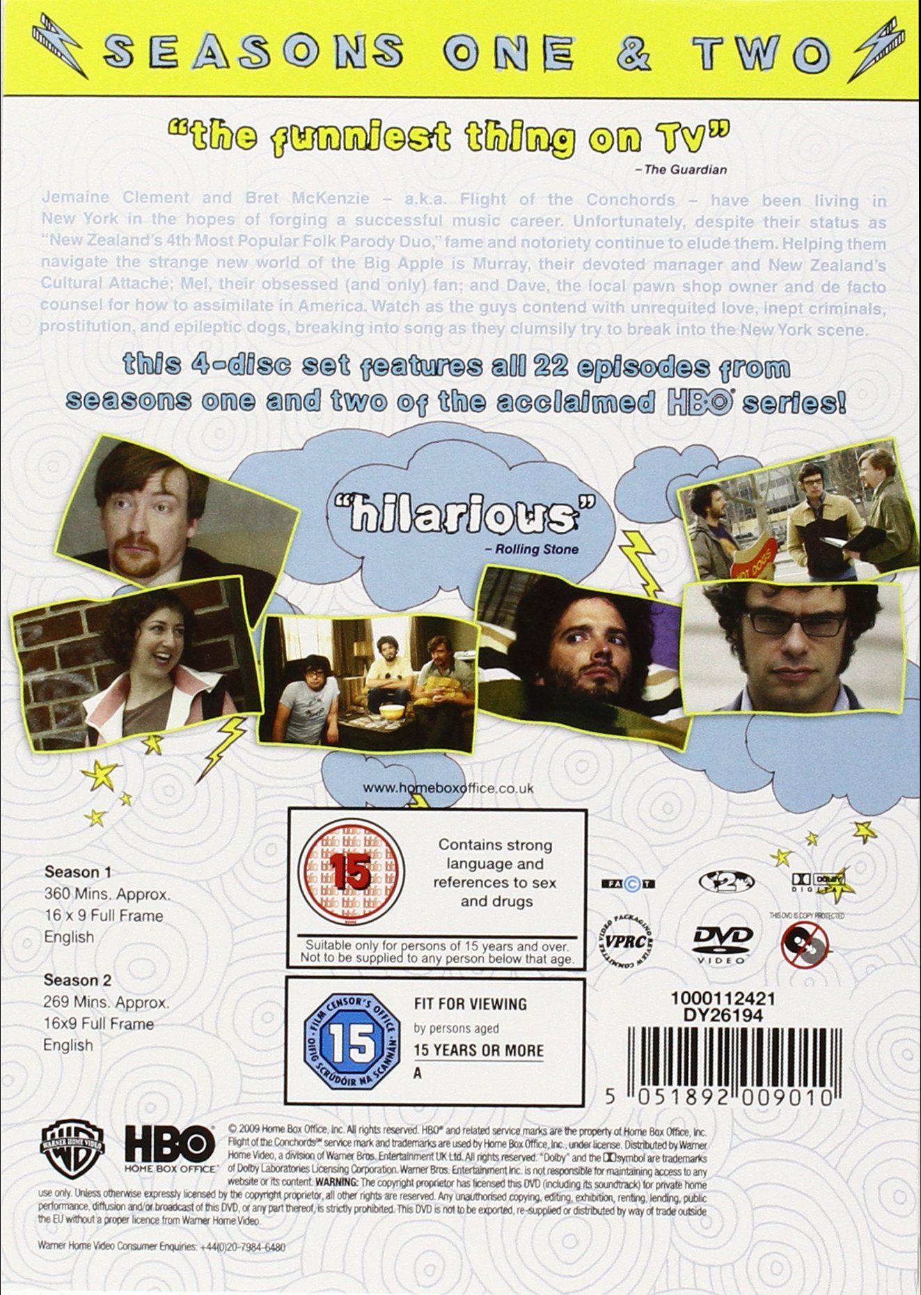 Flight Of The Conchords: Season 1 & 2 [4 DVDs] [UK Import]