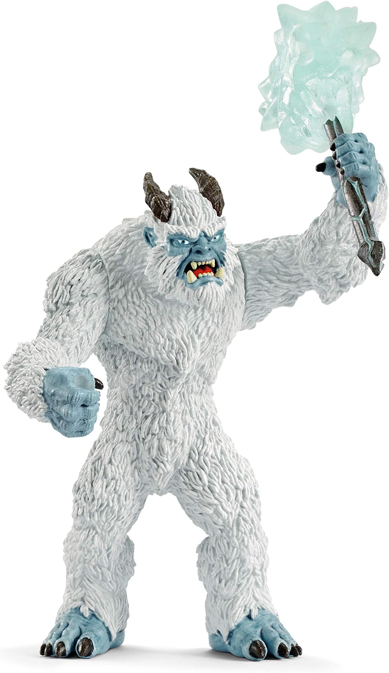 Eldrador Creatures Mythical Ice Creature with Frozen Hammer Figurine - Icy Monster Action Toy with Movable Arms and Ice Hammer Accessory, Durable Toy for Boys and Girls, Gift for Kids Ages 7+