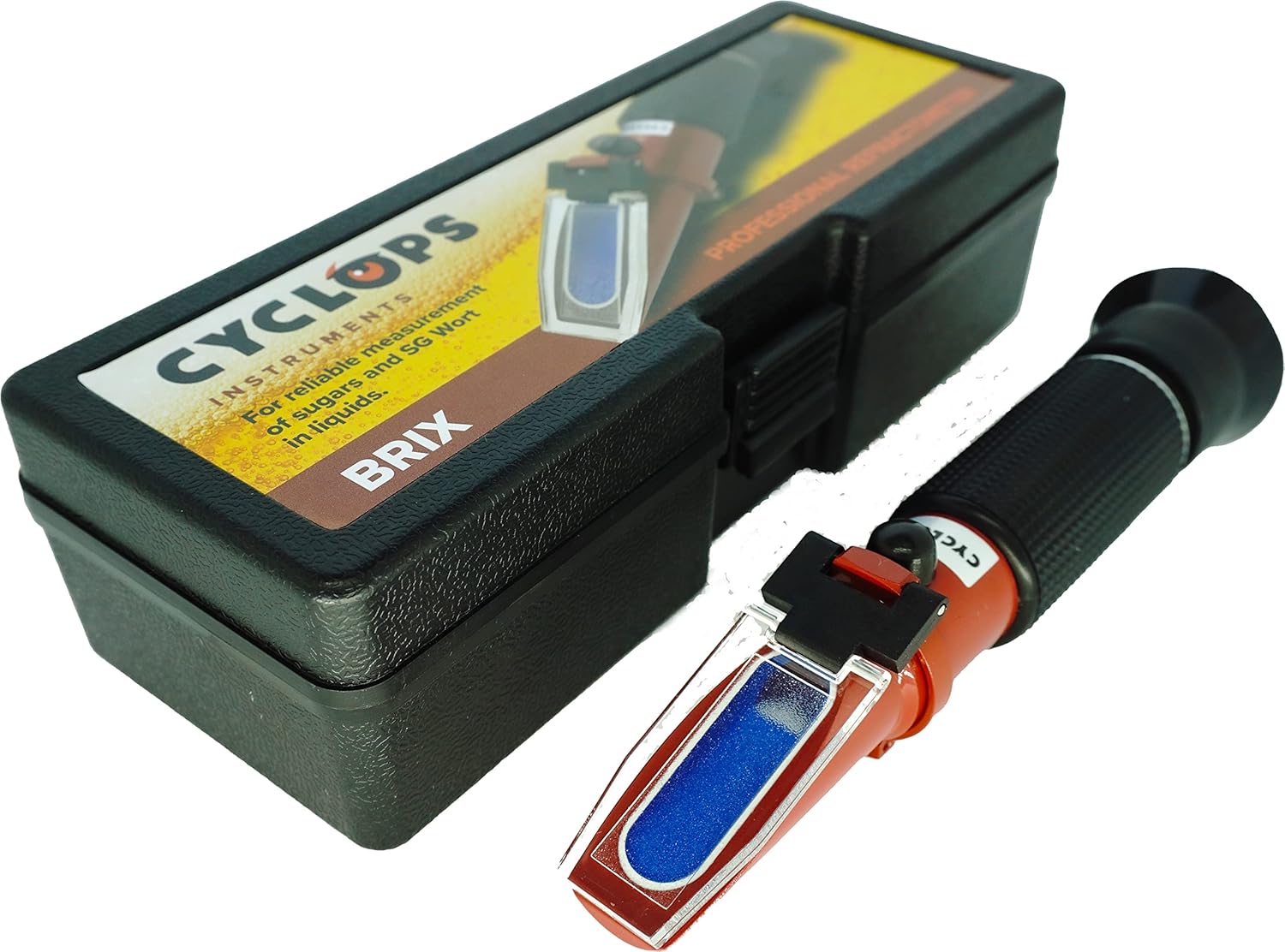 Cyclops Brix Refractometer 039 and SG Wort for Beer and Wine Home Brewery, Baking, Quality
