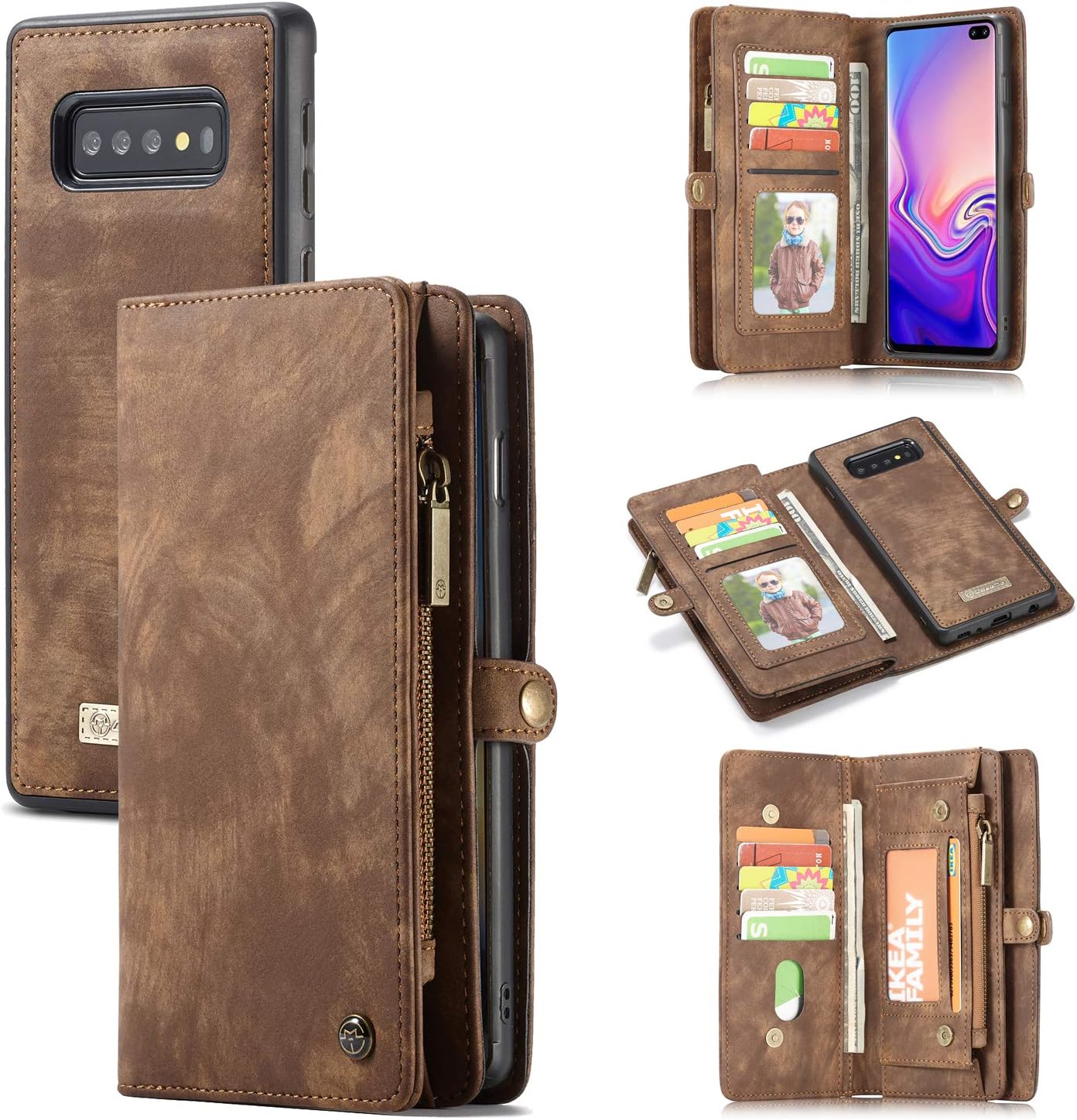 Samsung Galaxy S10 Wallet Case, Galaxy S10 Leather Wallet Case Flip