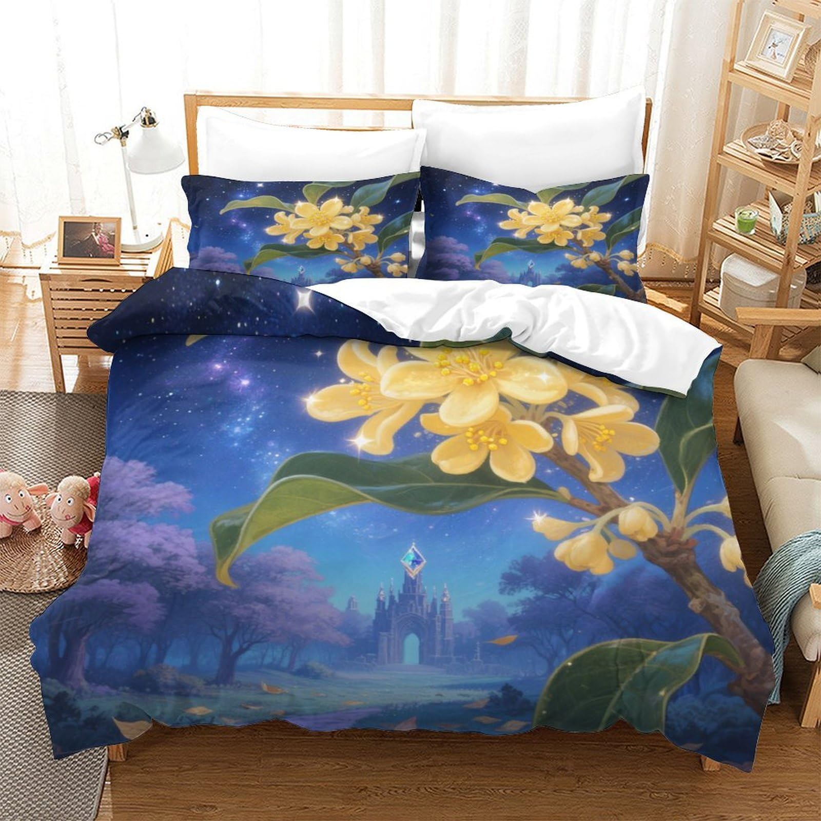 Housse de couette osmanthus 3D pour transformer la chambre des enfants et ados