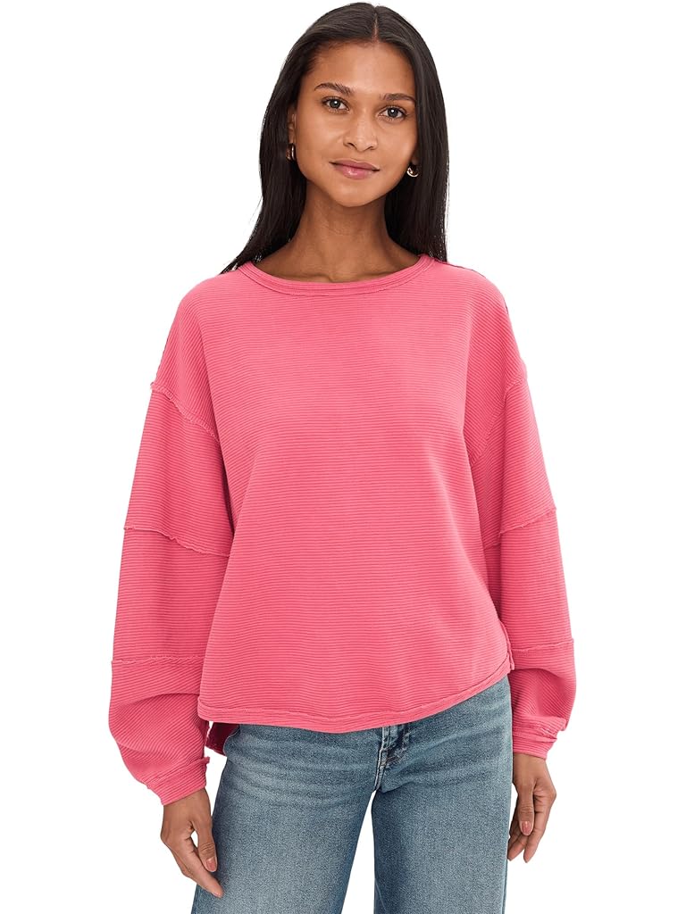 Pink Free People Total Eclipse Tee