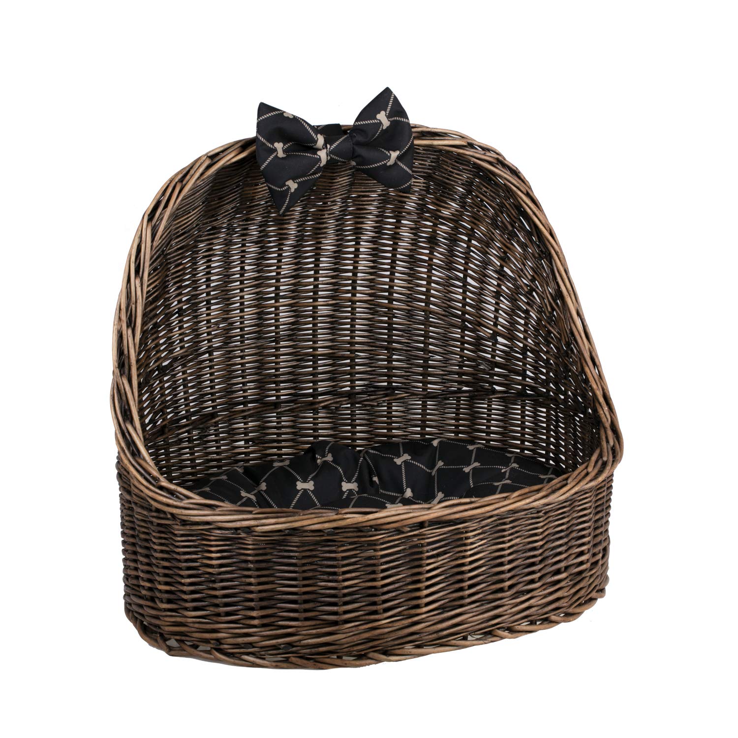 Naturale Cesta per Cani in Vimini Cesta per Gatti con Cuscino Morbido Cuccia per Gatti Cuccia Cani Cuccia Gatto Interno Lettini per Cane Calmante Animali Marrone Scuro