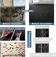 Vista 40 de 20 paneles de pared 3D plateados, cobertura de 29 pies cuadrados, adhesivo imprimible con paneles de pared de espuma de polietileno autoadhesivos