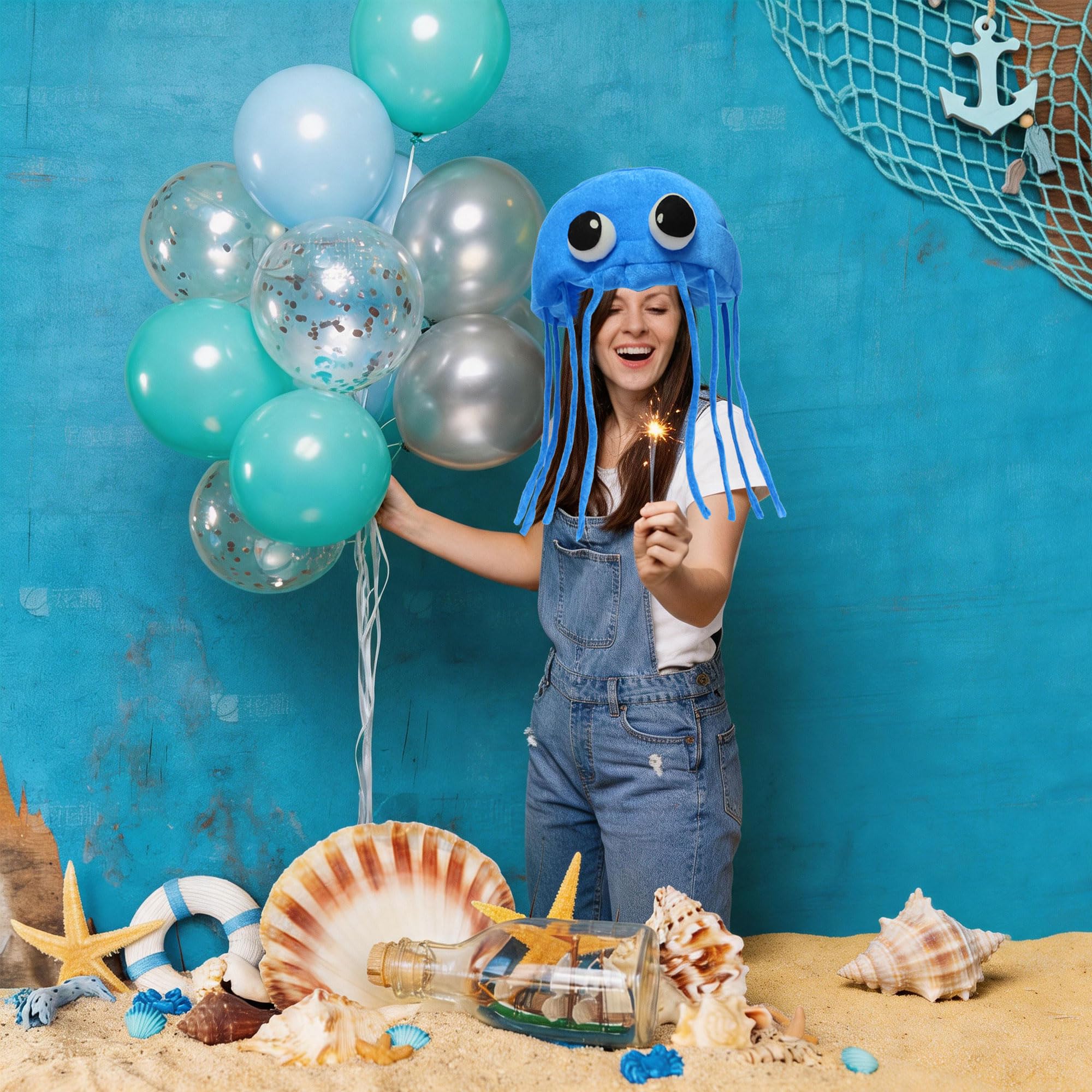 Amazon.com: PerFest Jellyfish Costume Hat. Handmade Jellyfish