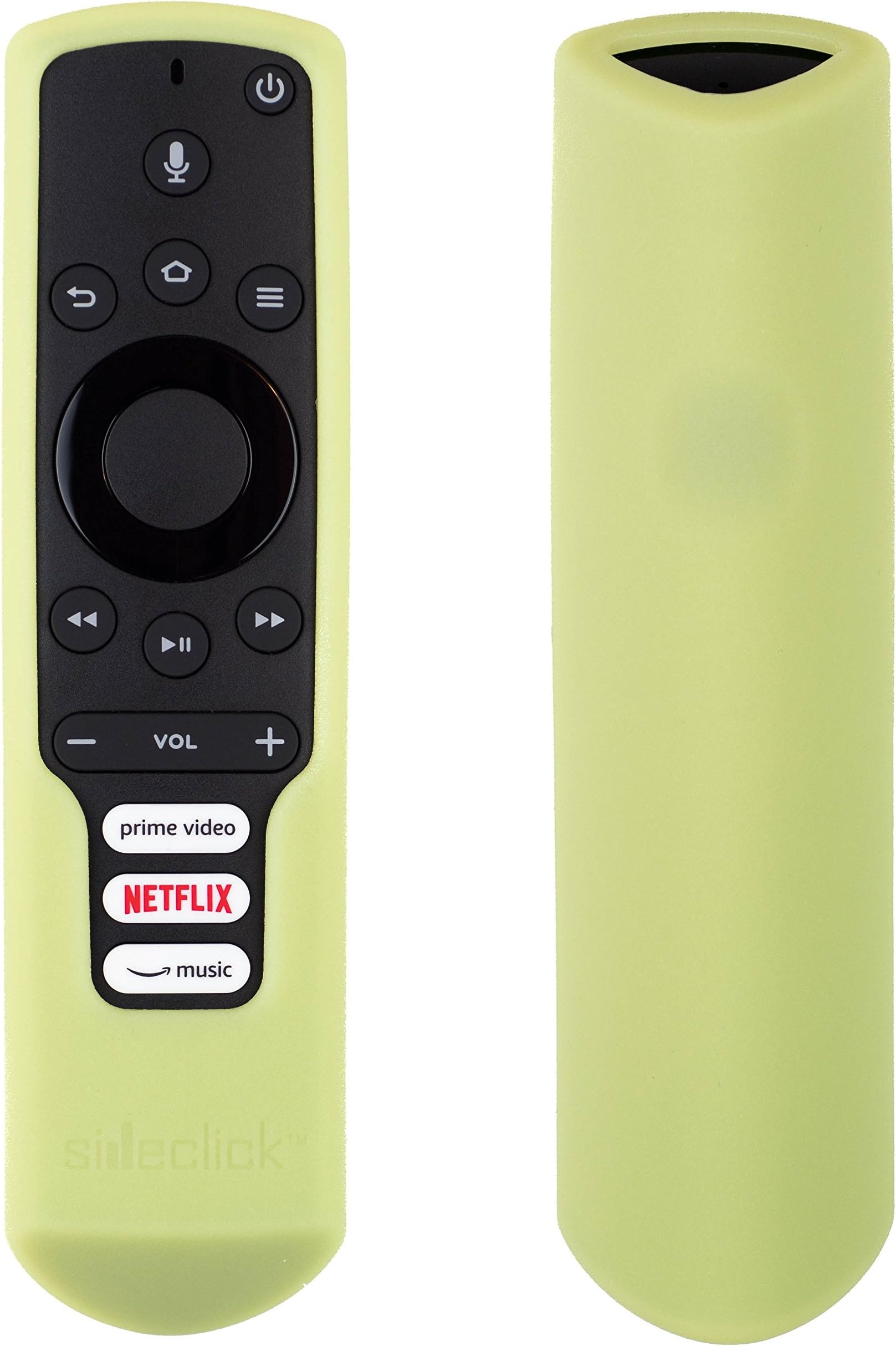 Remote Cover - for Fire TV Edition Smart TV Voice Remote (Green - Glow-in-The-Dark)